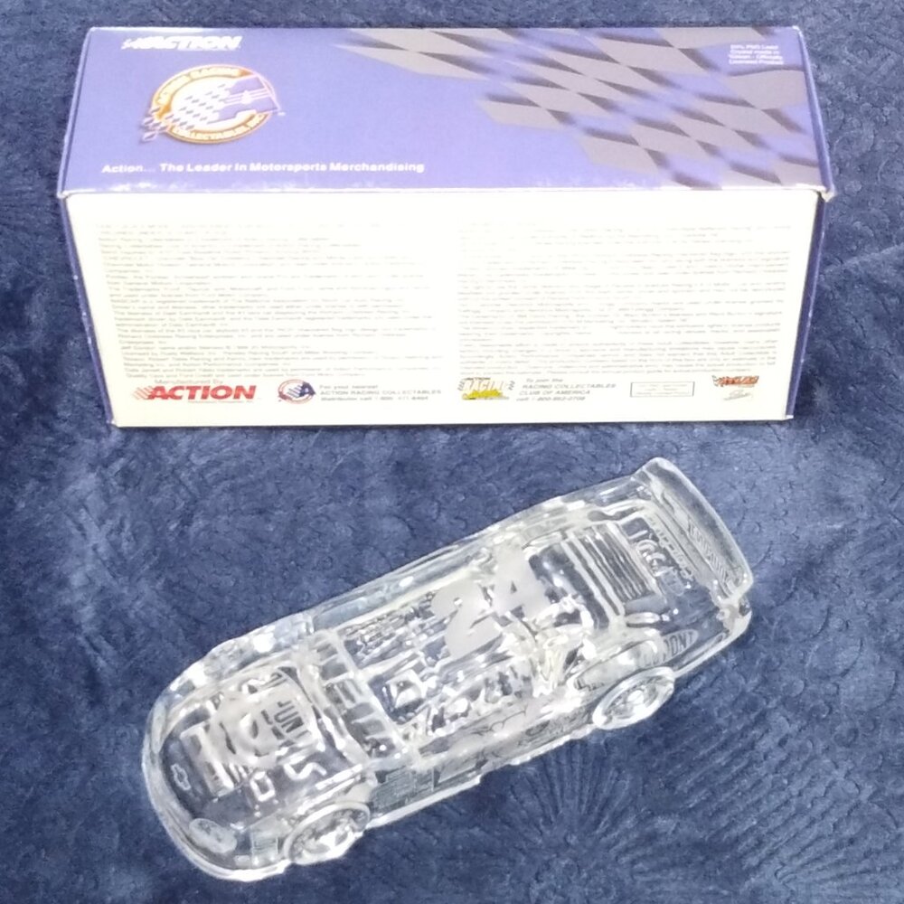 NASCAR Jeff Gordon Scale Stock Car Crystal Collectible/Limited Edition. EUC.